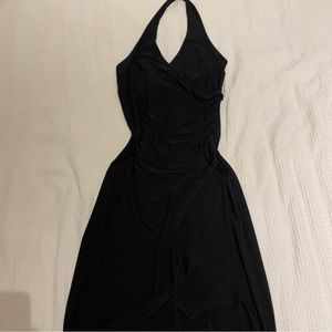 SOLD Vintage Black Halter Dress